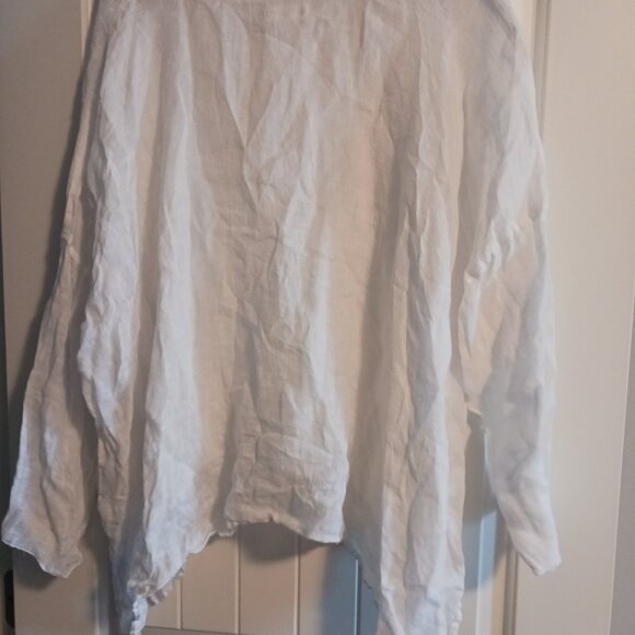 Bodil White Lightweight Linen Top - NEW - Picture 4 of 5